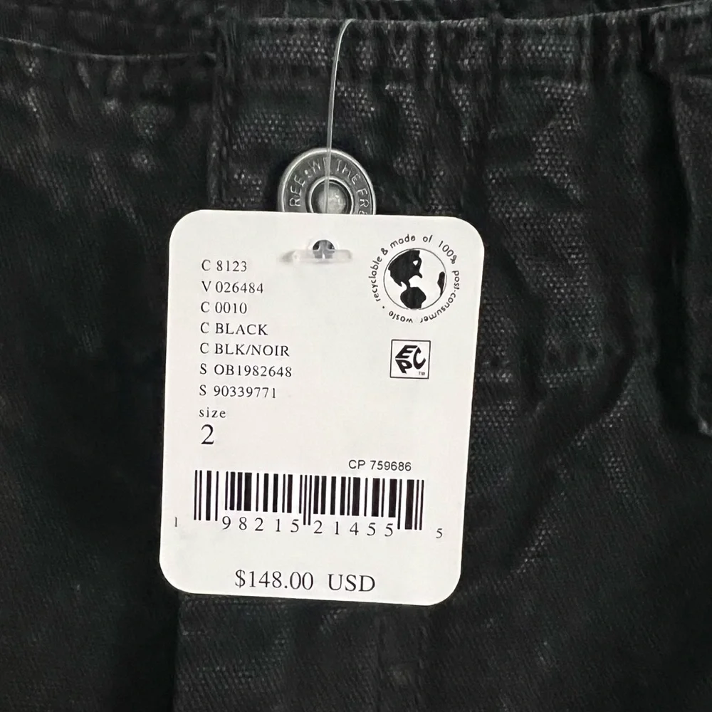 🌻🆕FREE PEOPLE We The Free Supersonic Slim Pants-BLACK COLOR-SIZE 2 & 4 - Picture 14 of 15